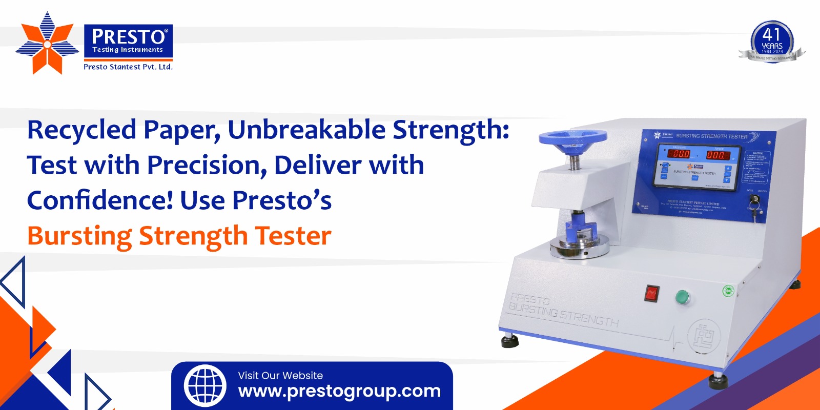 Bursting strength tester 